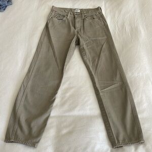 Sunday best. Straight leg. Size 26. Tan color.